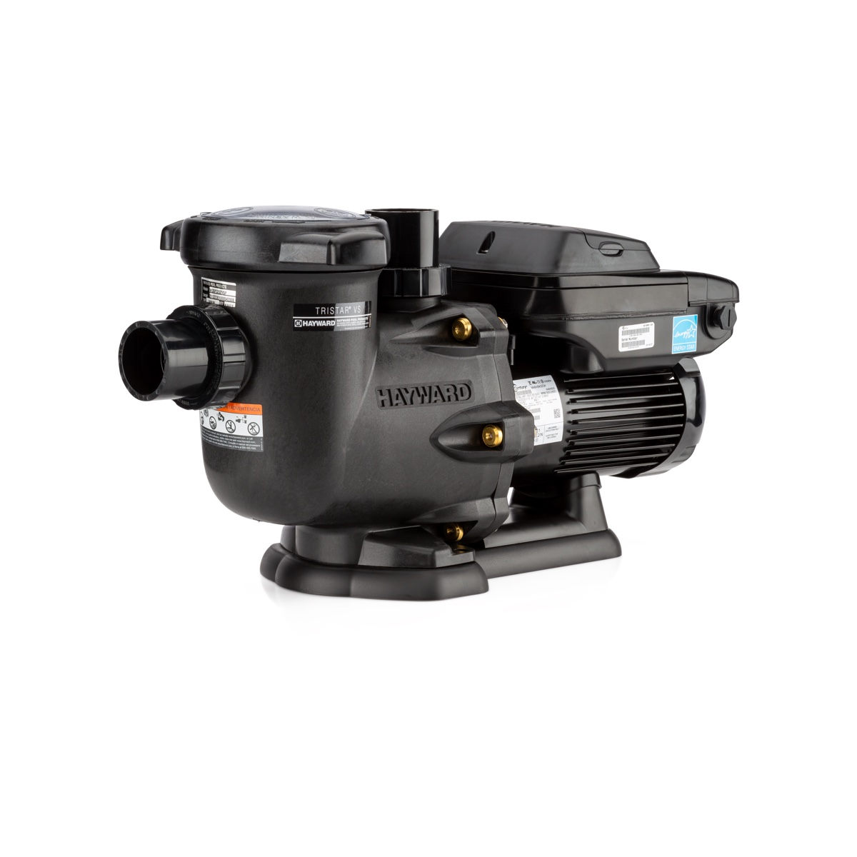 Hayward TriStar VS W3SP3202VSP variable-speed pool pump, black, left view