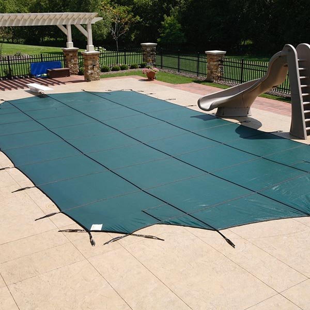 In The Swim Deluxe mesh safety cover, green